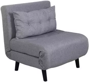 Venture Home Vicky Schlafsessel Grau, Metall/Textil (Vicky)