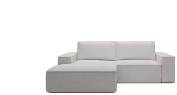 Selsey Farese Mini Ecksofa Cordbezug Schlaffunktion Bettkasten Greige, links