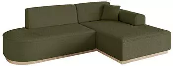 ALTDECOR IREA-L1 Ecksofa L-Form Textil Gr&uuml;n/Platin 232x165x80cm (IREA-L1)