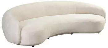 Home Deluxe CASARA 3-Sitzer Sofa Webstoff Beige 258x128x72cm