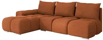 Mirjan24 Bestii Ecksofa L-Form mit Schlaffunktion und Bettkasten, 270x183cm