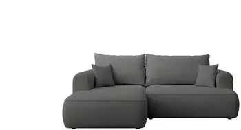 Selsey Ovo Mini Eckschlafsofa linksseitig mit Stauraum, Dunkelgrau Chenille (Ovo Mini)