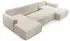 Beautysofa CORSO U Ecksofa mit Schlaffunktion und Bettkasten, Cordstoff, Cappuccino (Poso2)