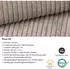 Beautysofa CORSO U Ecksofa mit Schlaffunktion und Bettkasten, Cordstoff, Cappuccino (Poso2)