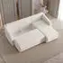 Masseno Marello Ecksofa L-Form mit Schlaffunktion & Bettkasten, Creme (MARELLO NEVE 02)