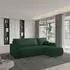 Masseno SORGE Ecksofa L-Form mit Schlaffunktion & Bettkasten, Grün, 220x143cm (SORGE POSO 14 + KRONOS 14)