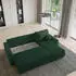 Masseno SORGE Ecksofa L-Form mit Schlaffunktion & Bettkasten, Grün, 220x143cm (SORGE POSO 14 + KRONOS 14)