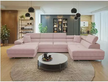 Mirjan24 Torezio Bis Cord Ecksofa mit Schlaffunktion und Bettkasten