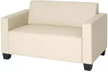 MCW Moncalieri 2-Sitzer Sofa Kunstleder, creme (Moncalieri-2k)
