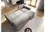 Masseno Perusi Ecksofa L-Form mit Schlaffunktion & Bettkasten, Kordstoff Graphit, 206x143cm (POSO 34)