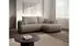 Selsey Ovo Mini Eckschlafsofa rechtsseitig Chenille-Bezug greige 238x156cm