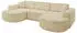 ALTDECOR MARI-U1-v3 Wohnlandschaft U-Form Velours, beige, 303x171x83cm (800001202257)