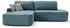 Beautysofa GAVI Ecksofa L-Form mit Schlaffunktion & Bettkasten, Blau, links (Velo 630)