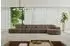 ALTDECOR Livo-L3 Ecksofa L-Form, Velours, braun, 422x173x79,5cm (800001228663)