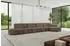 ALTDECOR Livo-L3 Ecksofa L-Form, Velours, braun, 422x173x79,5cm (800001228663)