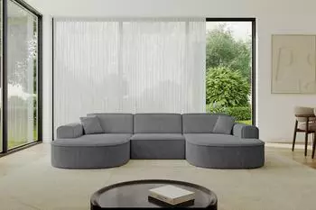 ALTDECOR MARI-U1 Wohnlandschaft U-Form, dunkelgrau, 303x171x79cm (800000949410)