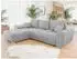 Mirjan24 Logo L Ecksofa mit Schlaffunktion und Bettkasten, L-Form, 291x183cm (Lumo 65)