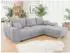 Mirjan24 Logo L Ecksofa mit Schlaffunktion und Bettkasten, L-Form, 291x183cm (Lumo 65)