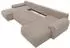 Mirjan24 Ubo U Cord Wohnlandschaft U-Form mit Schlaffunktion und Bettkasten, creme