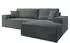 Selsey Farese New Ecksofa mit Schlaffunktion, Bettkasten, Cordstoff, grau, rechts (267x167cm)