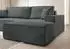 Selsey Farese New Ecksofa mit Schlaffunktion, Bettkasten, Cordstoff, grau, rechts (267x167cm)