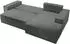 Selsey Farese New Ecksofa mit Schlaffunktion, Bettkasten, Cordstoff, grau, rechts (267x167cm)