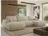 MKS Rina U Ecksofa Wohnlandschaft, Chenille beige, Schlaffunktion, 360x85x170cm (800001599580)