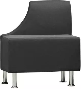 Rocada BeSoft Sofamodul rechts, schwarz, 73,8x66x77cm (1803BBK-4)