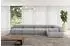 ALTDECOR Mende-L3 Ecksofa L-Form, hellgrau, 380x190cm (800001554929)