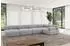 ALTDECOR Mende-L3 Ecksofa L-Form, hellgrau, 380x190cm (800001554929)