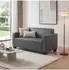 MCW Moncalieri 2-Sitzer Sofa Kunstleder dunkelgrau