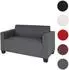 MCW Moncalieri 2-Sitzer Sofa Kunstleder dunkelgrau