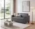 MCW Moncalieri 2-Sitzer Sofa Kunstleder dunkelgrau