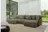 ALTDECOR ONESK-U Wohnlandschaft U-Form mit Schlaffunktion und Bettkasten, braun (800001616868)