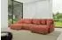 ALTDECOR ONESK-U-v1 Wohnlandschaft U-Form mit Schlaffunktion & Bettkasten, Apricot Velours (800001146946)