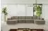 ALTDECOR MARI-U2-v1 Wohnlandschaft U-Form, Velours, dunkelbraun, 388x171x83cm (800001616900)