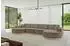 ALTDECOR MARI-U2-v1 Wohnlandschaft U-Form, Velours, dunkelbraun, 388x171x83cm (800001616900)