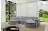 ALTDECOR MARI-U1-v2 Wohnlandschaft U-Form, Velours, hellgrau, 303x171x83cm (800001617132)