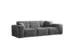 Fun Möbel CELES PREMIUM Sofa 3-Sitzer, Opera Velvet, dunkelgrau