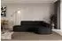 ALTDECOR MARI-L1 Ecksofa L-Form Velours schwarz 243x171cm (800001324776)