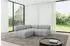 ALTDECOR Samaro-L1 Ecksofa L-Form, hellgrau, 190x190x70cm (800001609440)