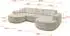 ALTDECOR MARI-U1-v1 Wohnlandschaft U-Form, Velours, beige, 303x171x83cm (800001617013)