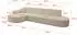 ALTDECOR MARI-L2 Ecksofa L-Form, Bouclé, dunkelbeige, 328x171x79cm