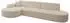 ALTDECOR MARI-L2 Ecksofa L-Form, Bouclé, dunkelbeige, 328x171x79cm