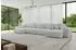 ALTDECOR ESKAR-U2 Ecksofa U-Form mit Schlaffunktion und Bettkasten, hellgrau, 464x176x72cm (800001616964)