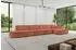 ALTDECOR IREA-L3-v4 Ecksofa L-Form Ottomane rechts, apricot, Velvet, 412x165cm (800001202028)