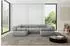 ALTDECOR Birno-U1 Modulares Ecksofa U-Form Velours hellgrau 285x190x70cm (800001327899)