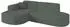 ALTDECOR MARI-L1 Ecksofa L-Form, grün, 243x171x79,5cm