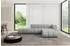 ALTDECOR Zuvon-L1 modulares Ecksofa L-Form, Velours, hellgrau, 296x177cm (800001228636)