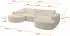 ALTDECOR MARI-U1 Wohnlandschaft U-Form, beige, 303x171x79cm